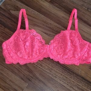 36C pink lace Victoria secret bra